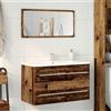 vidaXL Mobile Lavabo Bagno Legno Antico 80x38,5x48cm Legno Multistrato