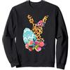 Floral Leopard Print - Easter Egg - Dres Floral Leopard Print - Easter Egg - Bunny Rabbit Felpa