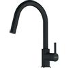 FRANKE 115.0626.053 MISCELATORE MONOCOMANDO CON DOCCETTA ESTRAIBILE NERO