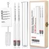 Notimin Kit completo Alcolometro con termometro Set ecologico per misurazione alcool
