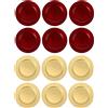 cecarogroup Set 6 Sottopiatti Natalizi Colore Rosso Addobbi Natalizio Decorazioni Natale
