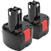 Matesk 9,6 V 4000mAh BAT048 NI-MH Batteria per Bosch PSR 960, PSR960, 2607335273, 2 607