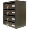 ALUBOX CASSETTA POSTALE ALUBOX CUBO/R 4 38,5X25X43 GR GHISA- ALUBOX- 1,0 pz
