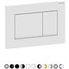 GEBER PLACCA DI COPERTURA 2 TASTI "SIGMA 30" GEBERIT Nero/bordo inf. Nero opaco