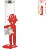 Home 9614603 Dispenser Cereali Sunrise, Vetro/Metallo, Rosso, Glass