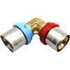 TIEMM RACCORDO CURVO DOPPIO COMPACT PER MULTISTRATO- 20 x 2,0 - 20 x 2,5- TIEMM- p...