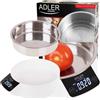 Adler AD 3166 Bilancia elettronica da cucina digitale con ciotola, 900 ml, 5 kg