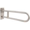 Nofer Barra pieghevole disabili maniglione ribaltabile acciaio inox lucido 80 cm