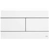 OLI Placca dual cassetta incasso doppio scarico slim bianca 659041 Oli