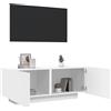 vidaXL Mobile Porta TV Bianco 100x35x40 cm in Legno Multistrato