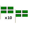 AZ FLAG PACCO 10 BANDIERE CONTEA DI DEVON 45x30cm con asta di legno - BANDIERA COUNTY OF