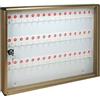 ALUBOX BACHECA PORTA CHIAVI ALUBOX ALLUMINIO BRONZATO CHIAVI 48 MM 550X50 H.MM 400