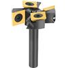 SpeTool Fresa per Spianare Fresa per Legno Gambo 8mm Fresa CNC con 2+2 Inserti i