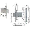 CISA SERRATURA TRIPLICE DA INFILARE DOPPIA MAPPA 57016- - KA mm.60 c/1 ch. cif. un...