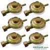 X6 REGOLATORE GAS GPL TARATURA FISSA 29 MBAR 1 KG/H PER GAS GPL PROPANO BOMBOLA
