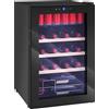 HOMCOM Cantinetta Frigo per Vino da 53L con Ripiani Regolabili Nero