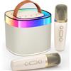Does not apply Karaoke Portatile Bluetooth, Altoparlante per Karaoke Con 2 Microfoni, Pickup E