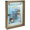 ALUBOX BACHECA PORTA AVVISI ALUBOX ALLUMINIO BRONZATO 1XA4 MM 300X50 H.MM 400
