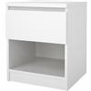 TVILUM KIT COMODINO NAIA 1 CASS 40X40X49,5CM BIANCO- 1,0 pz