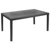 IPAE-PROGARDEN Tavolo Joker Cm 138 x 78 x 72H Pro Garden Colore Antracite