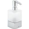 Emco 052100102 Loft - Dispenser di Sapone Liquido in Vetro Satinato, Colore: Cro