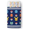 Pokémon Set copripiumino singolo per bambini, con licenza ufficiale Pokemon, design con