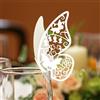 C.X.Y. N.100 farfalle Segnaposto BIANCA PERLATA segnabicchiere matrimonio segnatavolo