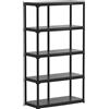 Idroweb KIT SCAFFALI IN PLASTICA 5 RIPIANI cm. 100x40x176 h col. Nero