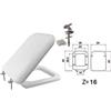 SANIPLAST Sedile WC in Termoindurente Double Bianco Cerniere in Metallo Coprivaso