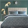 furn. Bee Deco - Set copripiumino singolo, cotone, poliestere, blu francese