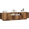 vidaXL Mobile Porta TV con LED Legno Antico 160x35x40 cm Truciolato