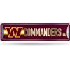Rico Industries Cartello stradale in metallo NFL Washington Commanders, 10 x 38