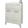 SAVINIDUE MOBILE LAVATOIO LAVANDERIA 50x50 60X50 CON TAVOLETTA ESTRAIBILE SAVINIDUE 2 ANTE