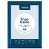 Europel cornice a scatto DIN A4 blu, sistema Easy-Click, profilo 25x11 mm, allum