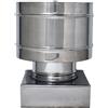 Generica FUMAIOLO FISSO ANTIVENTO INOX Quadrato cm. 30x30
