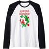 Naughty Santa North Pole Dancer Gifts North Pole Dancer | Naughty Santa Christmas Stripper Maglia con Maniche Raglan