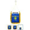 AZ FLAG Gagliardetto OREGON 15x10cm con ventosa - BANDIERINA per auto STATO AMERICANO -