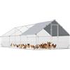 PawHut Pollaio per Galline da Giardino con Telaio Zincato 3x4x2m Impermeabile