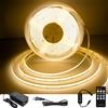 TTWAY Striscia LED COB 2700K, Bianca Calda Striscia LED 10 metri con Alimentator