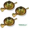 X3 REGOLATORE GAS GPL TARATURA REGOLABILE 20-60 MBAR 1 KG/H GPL PROPANO BOMBOLA