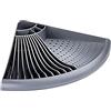 WENKO Scolapiatti Corner angolare, Polipropilene, 50 x 9 x 35 cm, Grigio