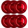 CECARO GROUP Set 6 Sottopiatti Natalizi Colore Rosso Addobbi Natalizio Decorazioni