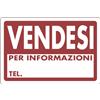 Generica CARTELLO SEGNALETICO VENDESI cm. 30x20 10.00 pz