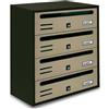 ALUBOX CASSETTA POSTALE ALUBOX CUBO/R 4 38,5X25X43 SABBIA- 1,0 pz