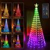 BrizLabs Smart Luci Albero di Natale con Stella, 265 LED RGB Cono di Luce Albero