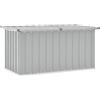 vidaXL Baule da Giardino Grigio 129x67x65 cm