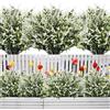 PASDTFB 12 Pezzi Fiori Finti da Esterno Fiori Finti per Decorazioni Piante Finte da Este