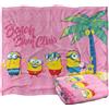 LOGOVISION Minions Beach Bum Club Coperta super morbida al tatto setoso - 152 x