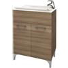 SAVINIDUE MOBILE LAVATOIO LAVANDERIA 50x50 60X50 CON TAVOLETTA ESTRAIBILE SAVINIDUE 2 ANTE
