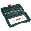 Bosch Set da 6 Pezzi di frese in metallo duro, per legno, diam. codolo 8 mm, acc